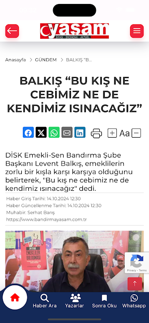 Bandırma Yaşam Screenshot 1