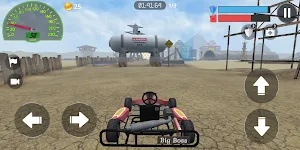 Racing Kart 3D: Desert race Screenshot 3