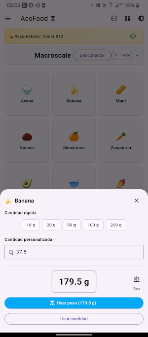 AcoFood Screenshot 2
