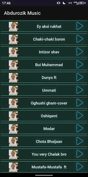 Abdurozik Music Screenshot 1