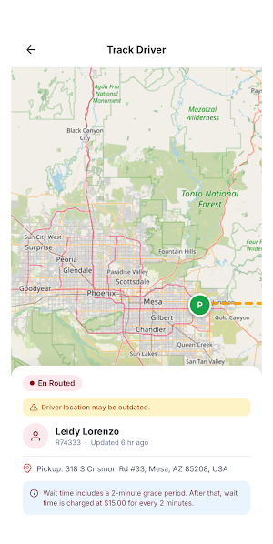 NEMT Customer - NG Screenshot 2