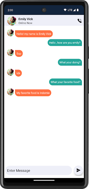 Emily Vick Fake Call Chat Screenshot 3