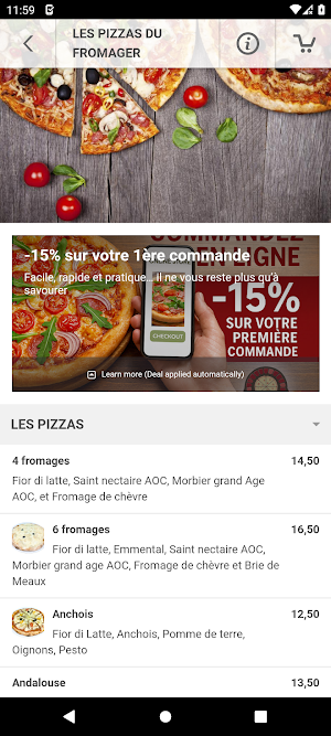 LES PIZZAS DU FROMAGER Screenshot 2