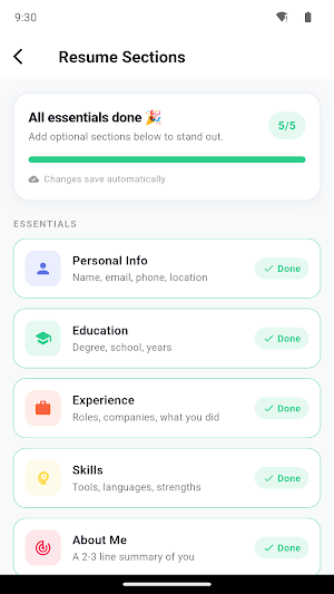 Resuby: Resume & CV Maker Screenshot 1