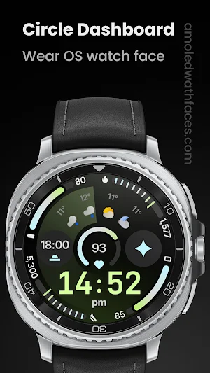 Circle Dashboard Watch Face Screenshot 0
