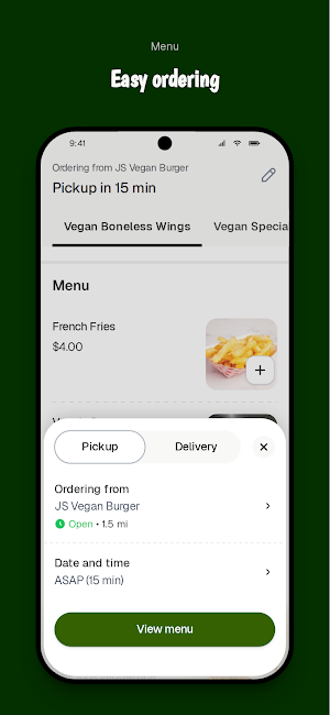 JS Vegan Burger Screenshot 2