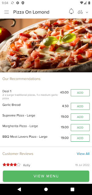Pizza On Lomond Screenshot 1