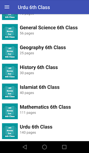 All Subjects Notes Class 6 Screenshot 0