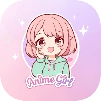 Cute Anime Girl WASticker