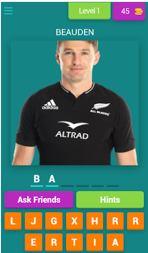 RUGBY PLAYERS QUIZ Screenshot 0