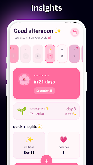 Peony - AI Period Tracker Screenshot 1