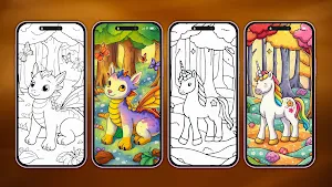 Mythical Creatures Coloring Screenshot 0