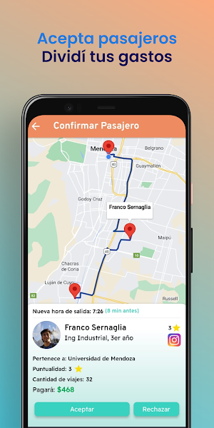 FacuPooling. Compartamos Viaje Screenshot 2
