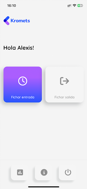 Kromets - Control de horarios Screenshot 1