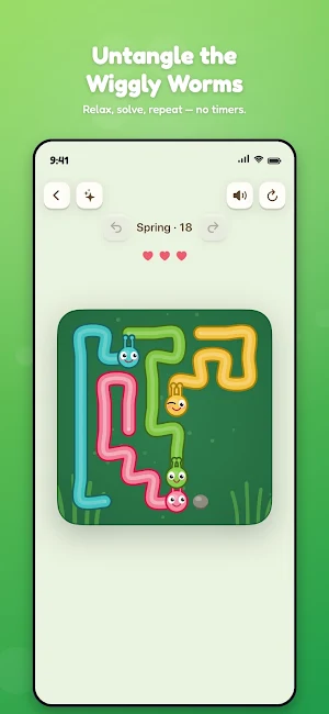 Untangle Worms: Knot Puzzle Screenshot 0