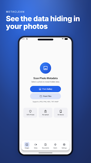 MetaClean: Metadata Remover Screenshot 0