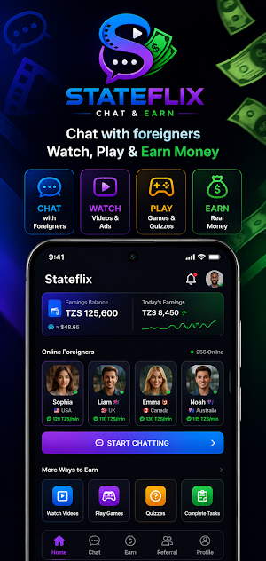 Stateflix: Chat & Earn Screenshot 3
