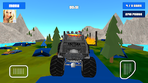 Baby Monster Truck Hot Racing Screenshot 1