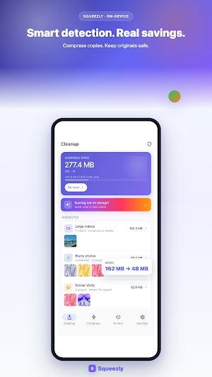 Squeezly: Compressor & Cleaner Screenshot 2
