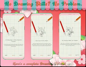 Learn to Draw Beautiful Flowers - Drawing Book Screenshot 1
