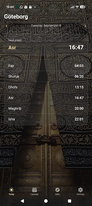 Prayer Times Sweden Screenshot 0