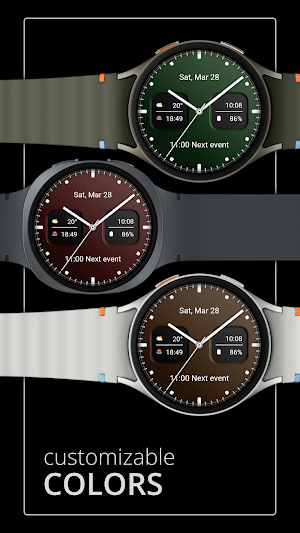 DADAM128: Analog Watch Face Screenshot 1