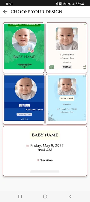 Baby Christening Invitation Screenshot 1