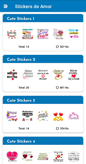 Stickers de Amor WASticker Screenshot 0