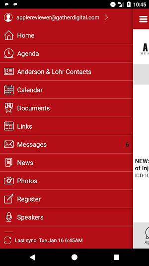 Anderson & Lohr Events Screenshot 2