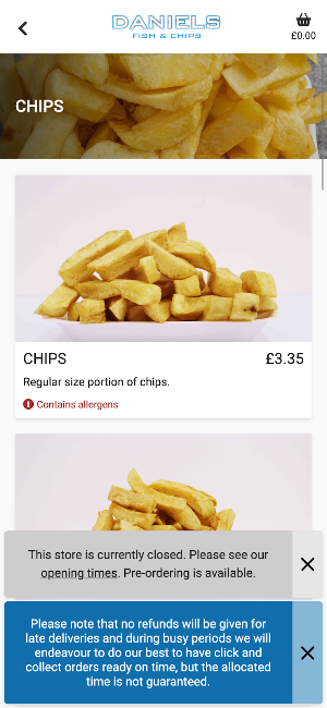 Daniels Fish & Chips Screenshot 1