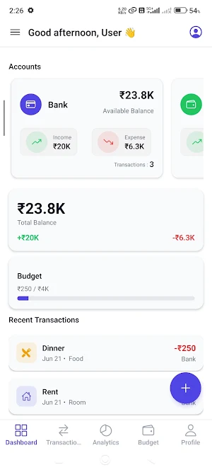 MoneyMate Expense Tracker Screenshot 0