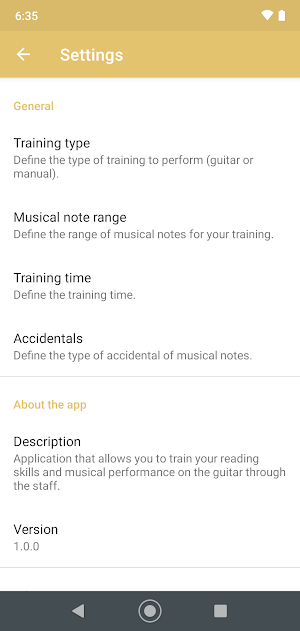 Musical Notes Training for Guitar Screenshot 1