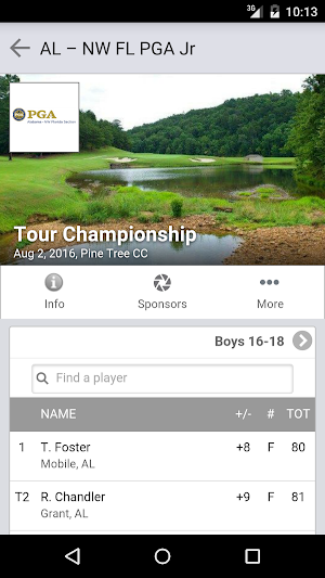 Alabama - NW Florida PGA Jr Screenshot 2