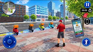 Food delivery boy bike game Screenshot 3