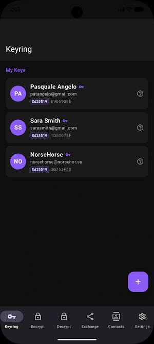PGPony: PGP Encryption Keys Screenshot 0