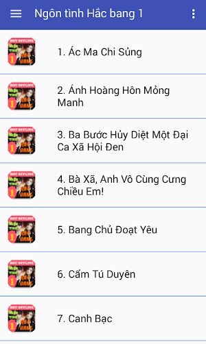 Truyện ngôn tình hắc bang offline 1 Screenshot 1