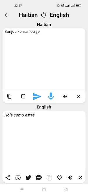 Haitian To Spanish Translator Screenshot 1