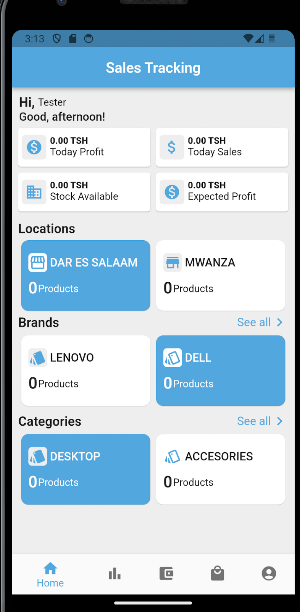 Sales Tracking Screenshot 0