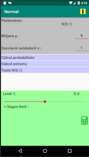 Distribució Normal Screenshot 0