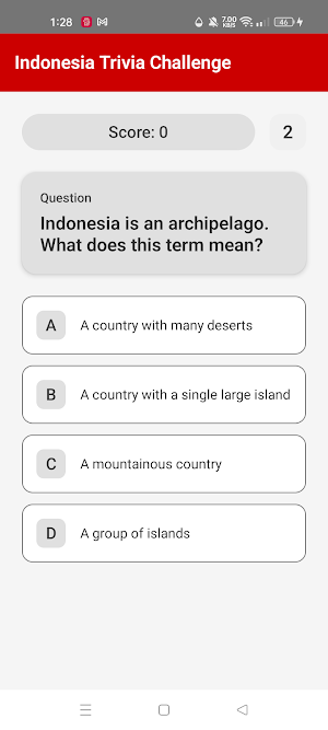 Indonesia Trivia Challenge Screenshot 0