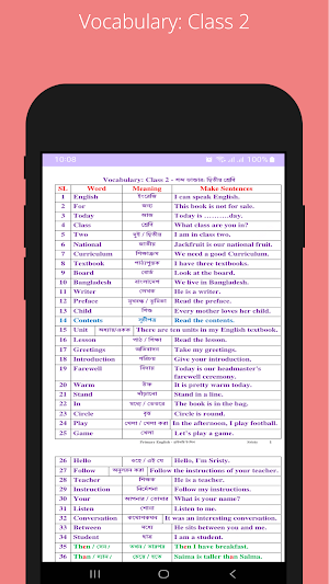 Primary English Screenshot 1