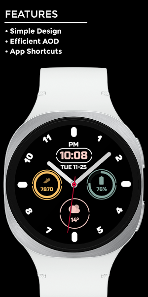 Night 17A - Analog Watch Face Screenshot 1