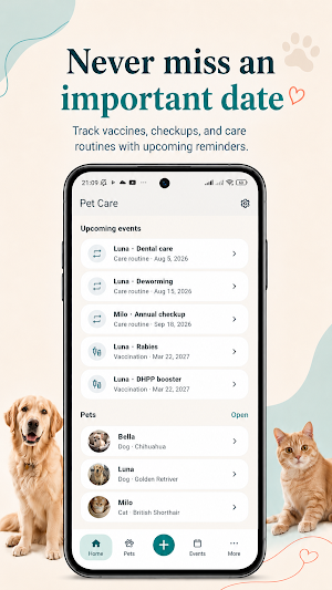 Pet Care Organizer Screenshot 1