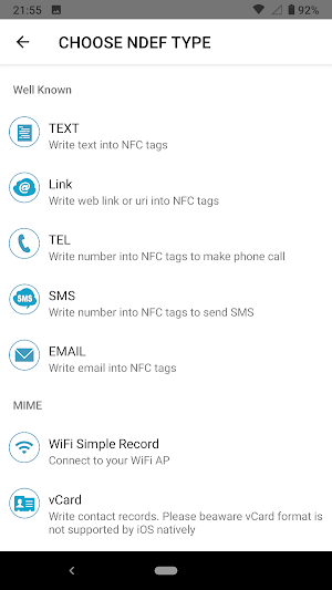 NFC ReWriter Screenshot 3