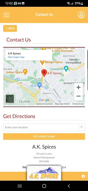 A.K. Spices Screenshot 1