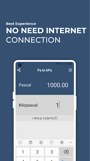 Pascal to KiloPascal Converter Screenshot 1