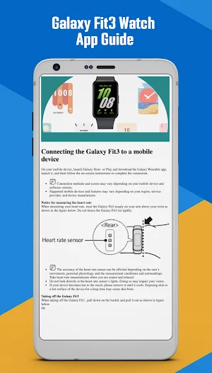 Galaxy Fit3 Watch App Guide Screenshot 3
