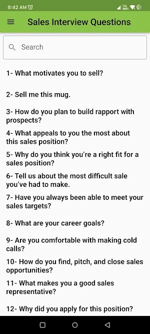 Sales Interview Question Screenshot 0