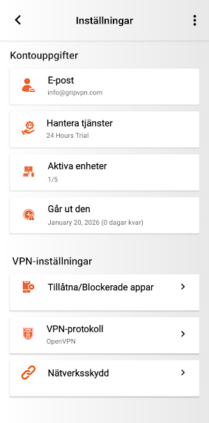 Grip VPN Screenshot 2