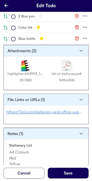 WinniTodo: ToDo List & Grocery Screenshot 2